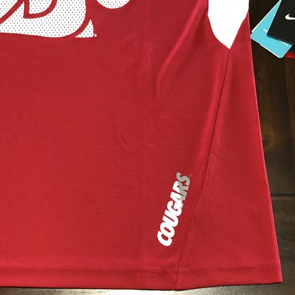 RARE NIKE DRI-FIT HYPERCOOL WSU COUGARS SHIRT LRG - Picture 4 of 8